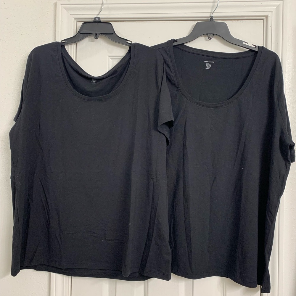 **Amazon Essentials Black Plus Size Top 2X